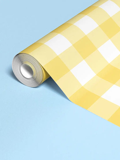Papier peint Vichy Limonade