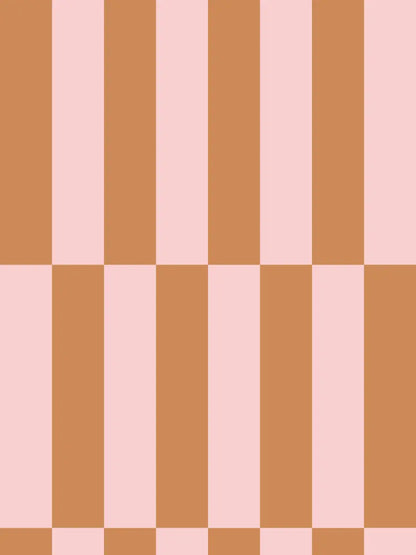 Papier peint Tempo Ocre & Rose Argile