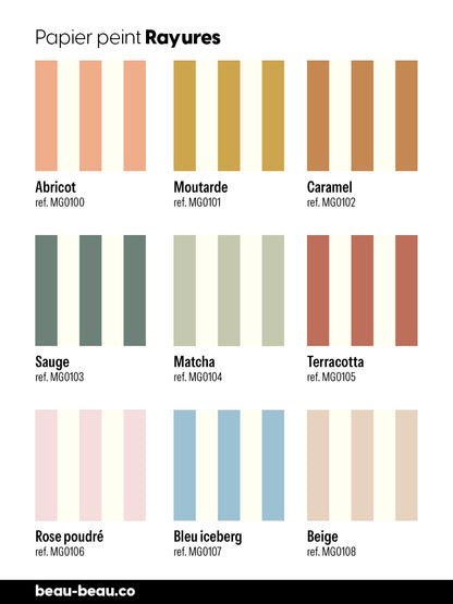 Papier peint Rayures