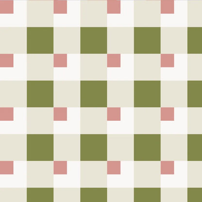 Tête de lit Damier Vert Olive