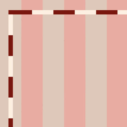 Tête de lit Rayures Beige et rose
