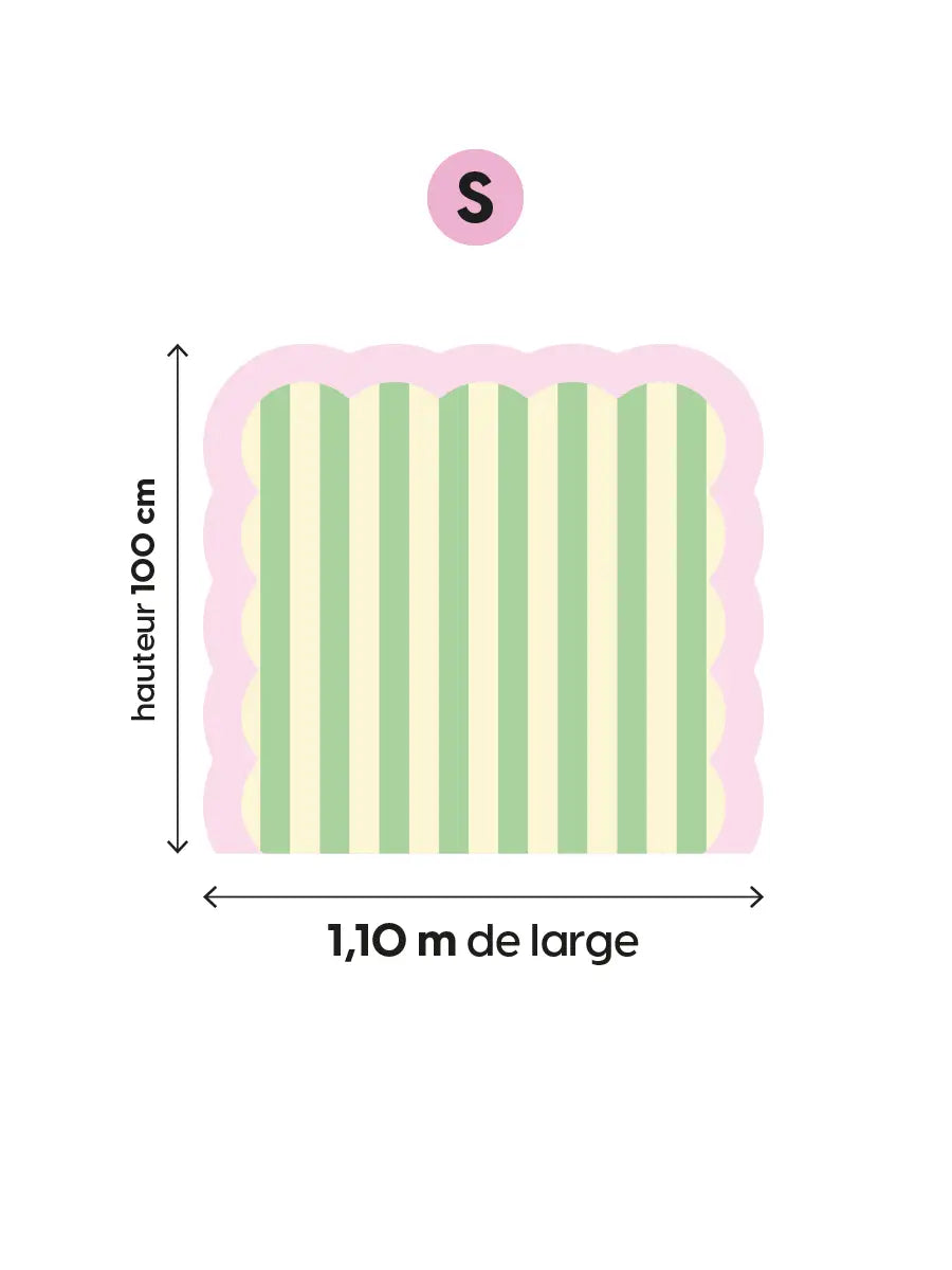 Tête de lit Nuage Rose et Pistachio