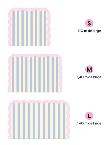 Tête de lit Nuage Parme et Rose