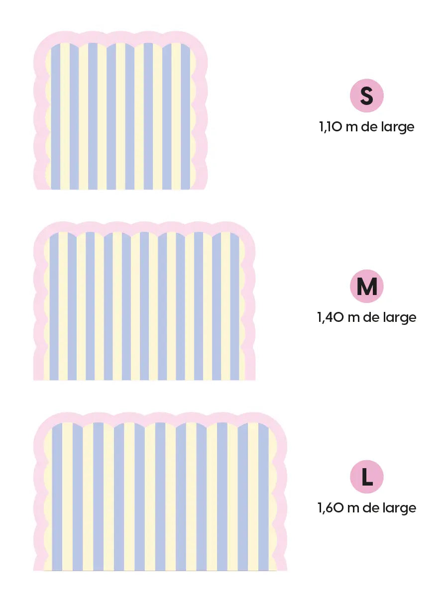 Tête de lit Nuage Parme et Rose