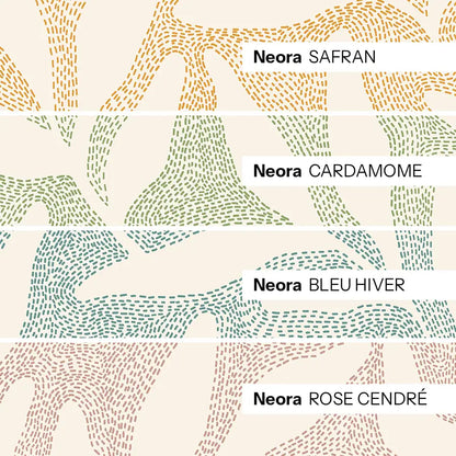 Papier peint feuilles Neora sur mesure