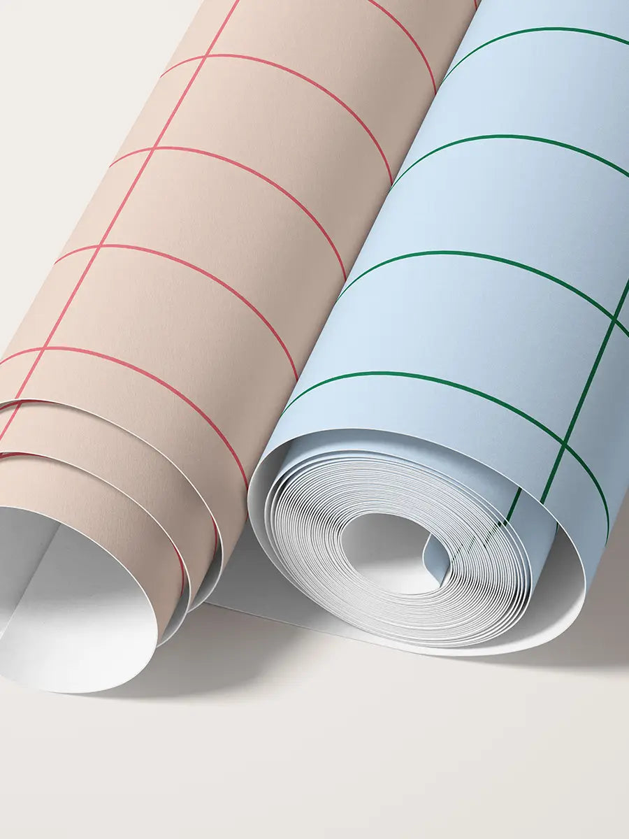 Papier peint Grid Bleu