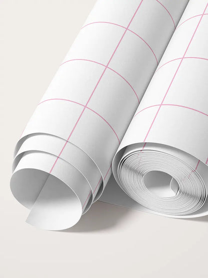 Papier peint Carreaux Rose Bubblegum
