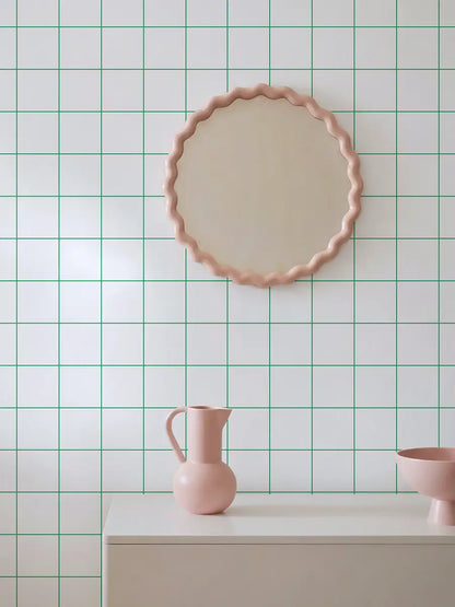 Papier peint Carreaux Vert électrique