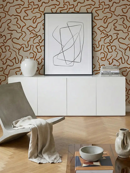 Papier peint Sinua sur mesure