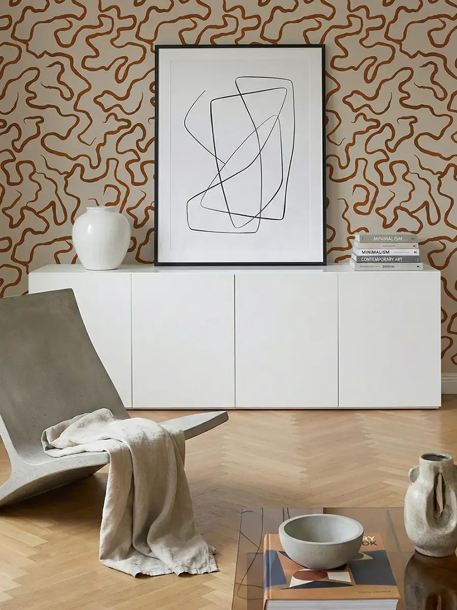 Papier peint Sinua sur mesure