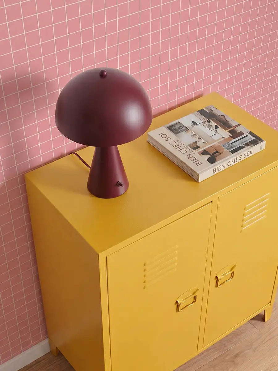 Papier peint Petits carreaux Rose Blush