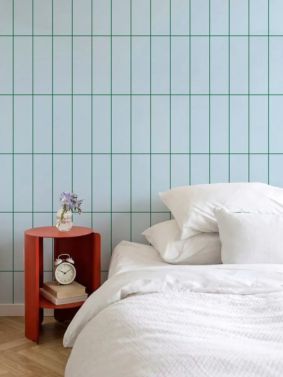 Papier peint Grid Bleu