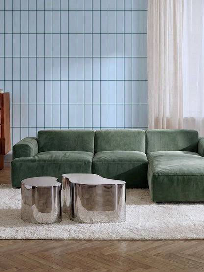 Papier peint Grid Bleu