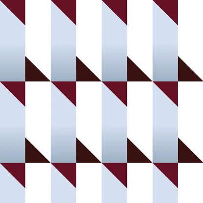 Papier peint Tangram Bleu Glacier
